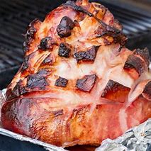 How to smoke a ham on a propane grill.