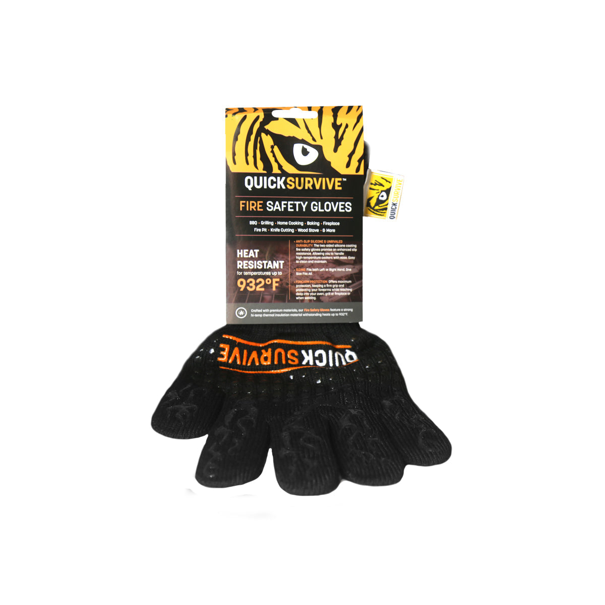 Heat Resistant Fire Safety Glove by QUICKSURVIVE - mainegrillingproducts