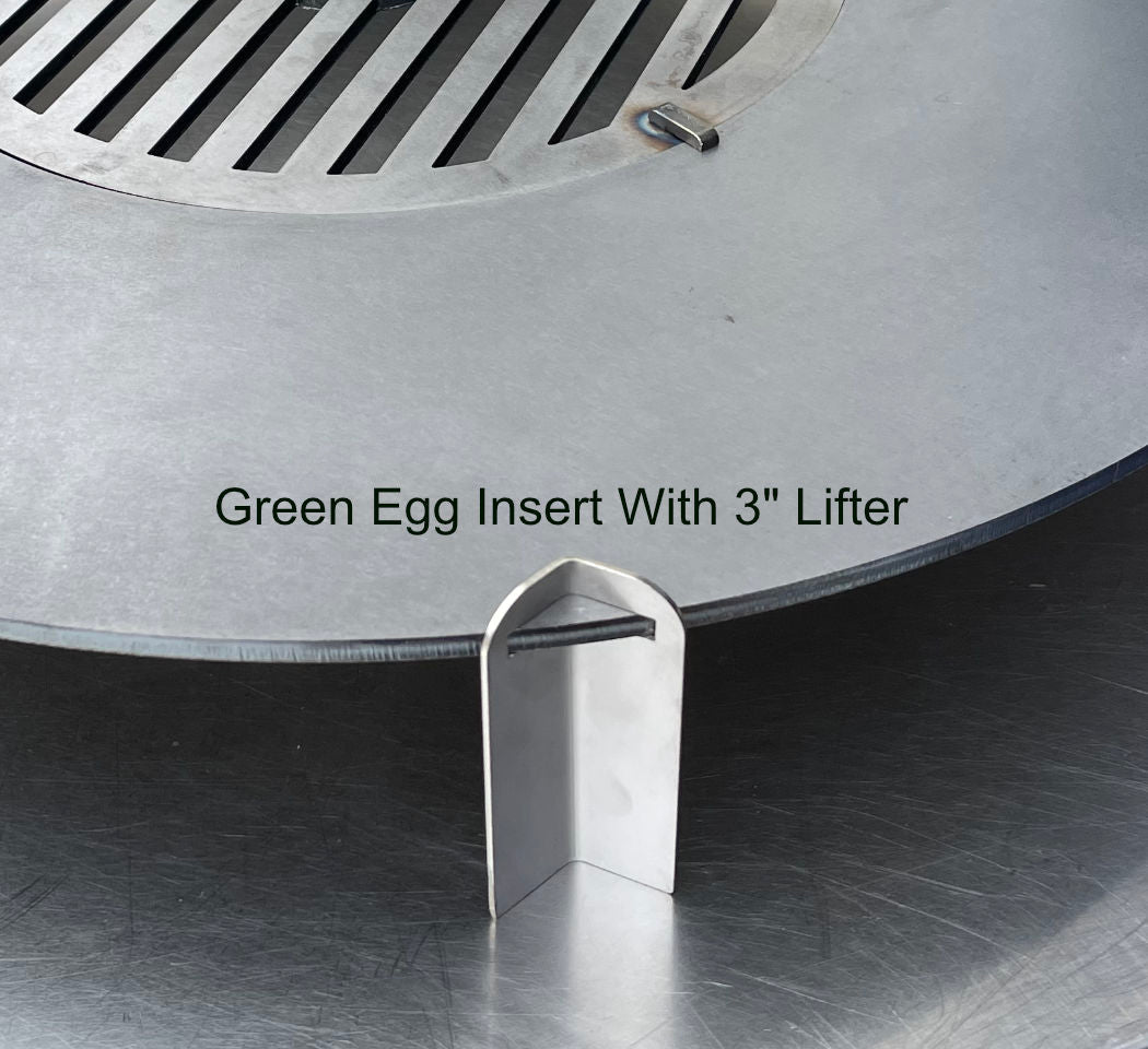 Green Egg Style / Kamado Style Griddle With Grill Grate Combination Insert by Arteflame Outdoor Grills - mainegrillingproducts