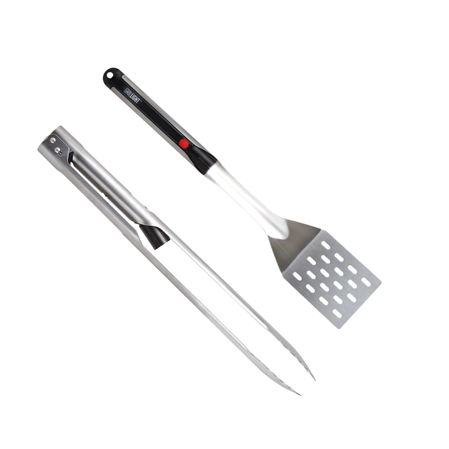 Grillight 2-Piece Gift Set - LED Spatula & Smart Tongs Combo by Grillight.com - mainegrillingproducts