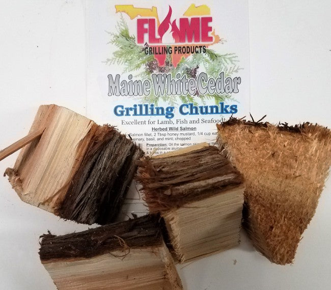 Wholesale White Cedar Grilling Chunks by Flame Grilling Products Inc - mainegrillingproducts